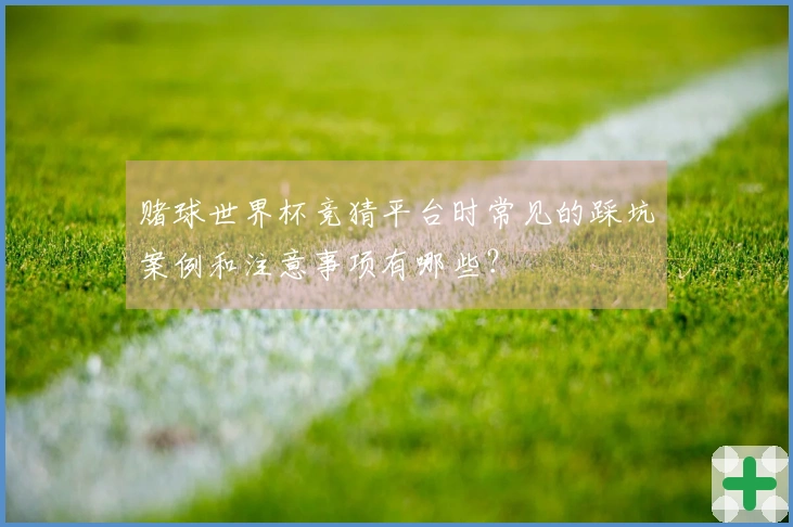 赌球世界杯竞猜平台时常见的踩坑案例和注意事项有哪些？